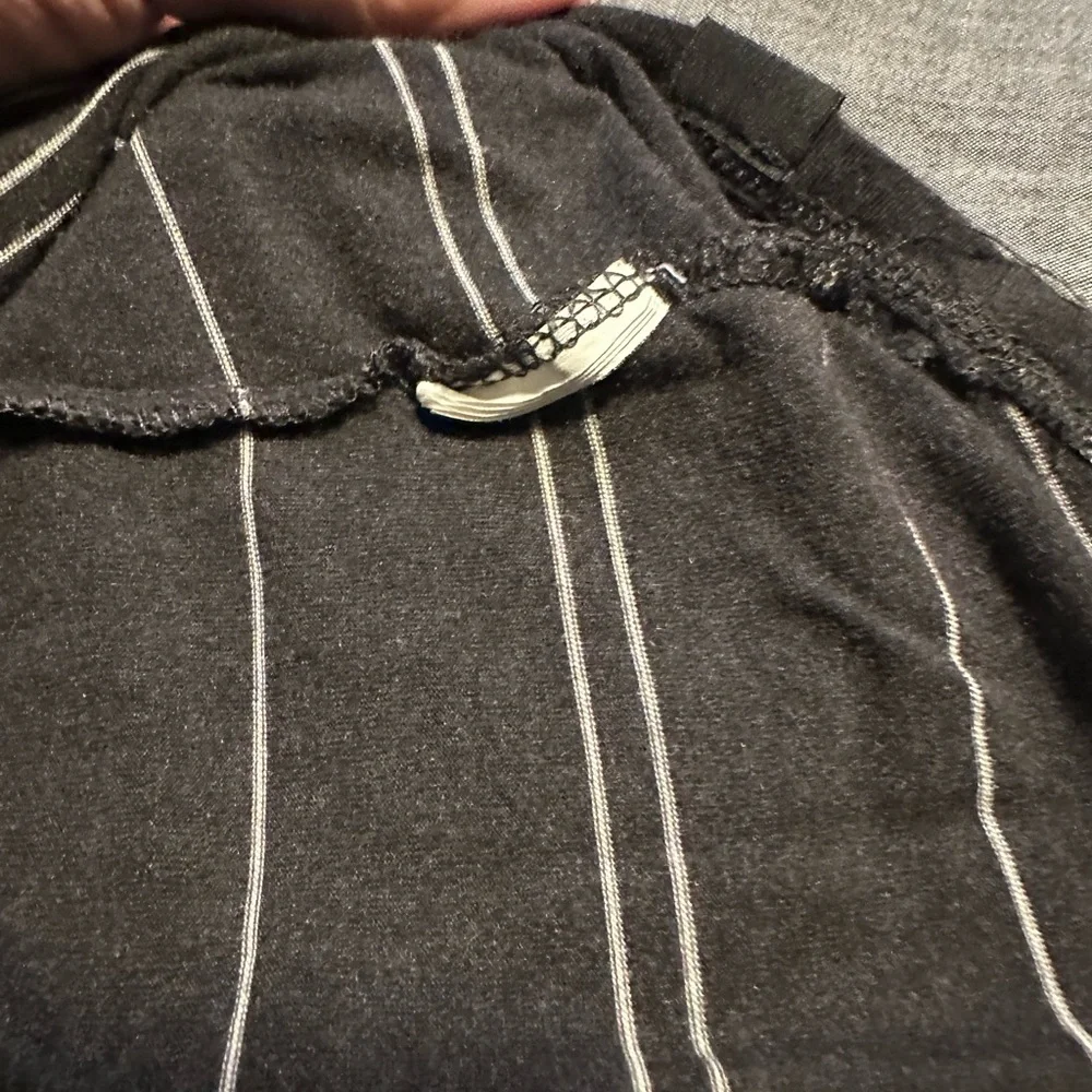 Prana Charcoal Striped Short Sleeve Tee - Picture 8 of 9